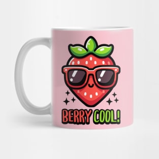 Berry Cool! Cute Strawberry Pun Mug